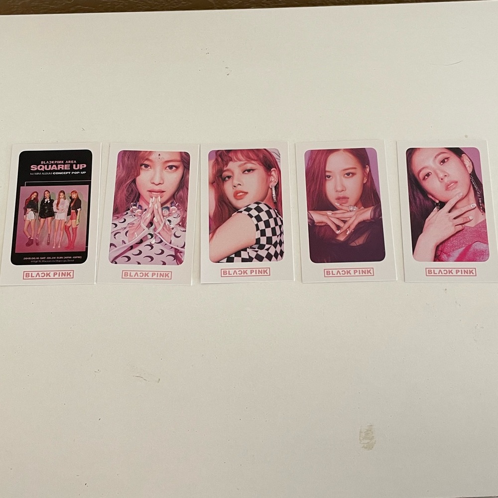 5 Blackpink photo cards